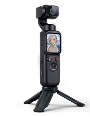 4K Vlogging Camera with Tripod Mount, Pocket Camera, Face Tracking & WiFi Face tracking and the included tripod provide flexible options for solo filming, everyday videos and casual vlogging 4K Vlogging Camera with Tripod Mount, Pocket Camera, Face Tracking & WiFi Face tracking and the included tripod provide flexible options for solo filming, everyday videos and casual vlogging