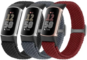 Braided Solo Loop Bands Compatible with Fitbit Charge 6/Charge 5, Adjustable Stretchy Nylon Woven Replacement Wristbands for Fitbit Charge 6/Charge 5 for Women Men Braided Solo Loop Bands Compatible with Fitbit Charge 6/Charge 5, Adjustable Stretchy Nylon Woven Replacement Wristbands for Fitbit Charge 6/Charge 5 for Women Men