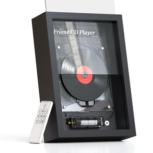 Vertical CD Player for Wall & Desk, Wall CD Players for Home,Hi-Fi Bluetooth Transmitter (Requires External Speaker), 8H Rechargeable Battery,Transparent Industrial Art Decor Vertical CD Player for Wall & Desk, Wall CD Players for Home,Hi-Fi Bluetooth Transmitter (Requires External Speaker), 8H Rechargeable Battery,Transparent Industrial Art Decor