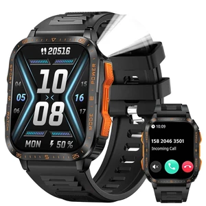 Military Smart Watches for Men (Make/Answer Call) with LED Flashlight Rugged Smartwatch with 1.96" Screen 430mAh Fitness Tracker with Sport Modes Heart Rate Sleep Monitor for iPhone Android phone Military Smart Watches for Men (Make/Answer Call) with LED Flashlight Rugged Smartwatch with 1.96" Screen 430mAh Fitness Tracker with Sport Modes Heart Rate Sleep Monitor for iPhone Android phone