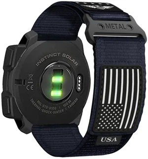 Nylon Bands Stars-Stripes Flag Design for Garmin Instinct 3/2 Breathable Wristband for Garmin Instinct 2 Solar/Instinct 3 45mm/Instinct/Instinct Tactical/E 45mm/Tide/Esports Nylon Bands Stars-Stripes Flag Design for Garmin Instinct 3/2 Breathable Wristband for Garmin Instinct 2 Solar/Instinct 3 45mm/Instinct/Instinct Tactical/E 45mm/Tide/Esports