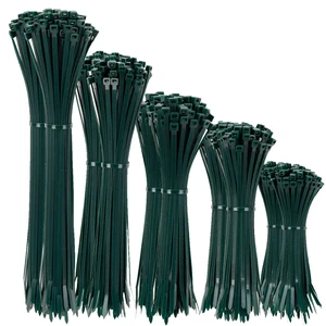 Garden Green Zip Ties Assorted Size 1500 Pack, 4+6+8+10+12 Inch, Self-Locking UV Resistant Nylon Cable Ties Perfect for Home, Office, Garden and Workshop Garden Green Zip Ties Assorted Size 1500 Pack, 4+6+8+10+12 Inch, Self-Locking UV Resistant Nylon Cable Ties Perfect for Home, Office, Garden and Workshop