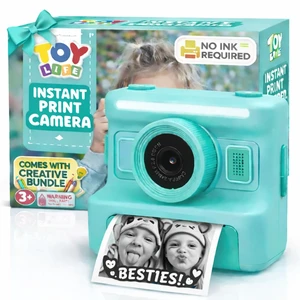 Kids Instant Print Camera, 1080P, Ages 3-12, Teal 2.4 in screen, 3 paper rolls, 32GB card, 16x zoom, Type-C charging Kids Instant Print Camera, 1080P, Ages 3-12, Teal 2.4 in screen, 3 paper rolls, 32GB card, 16x zoom, Type-C charging