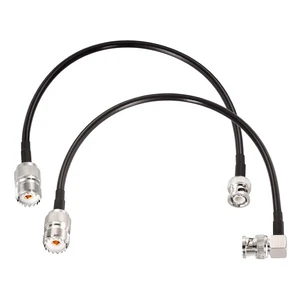 BNC Male to SO239 RG58 Cable 1ft UHF Female to BNC Adapter Jumper 2-pack bnc to so239 jumper cable for VHF Radio Mobile to Base Antenna scanners SWR Meter BNC Male to SO239 RG58 Cable 1ft UHF Female to BNC Adapter Jumper 2-pack bnc to so239 jumper cable for VHF Radio Mobile to Base Antenna scanners SWR Meter
