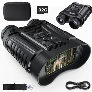 4K HD Digital Night Vision Binoculars for Adults, 8X Zoom 2000FT IR Viewing Range, 3-inch Screen Night Vision Goggles with External Flashlight for Camping & Outdoor Observation Black 4K HD Digital Night Vision Binoculars for Adults, 8X Zoom 2000FT IR Viewing Range, 3-inch Screen Night Vision Goggles with External Flashlight for Camping & Outdoor Observation Black