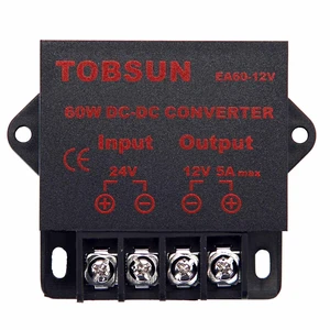 DC-DC Step Down Buck Converter Voltage Regulator Power Supply Transformer 24V to 12V 5A 60W, Waterproof Potting, Over 90% Efficiency, Automotive & LED Display Use DC-DC Step Down Buck Converter Voltage Regulator Power Supply Transformer 24V to 12V 5A 60W, Waterproof Potting, Over 90% Efficiency, Automotive & LED Display Use