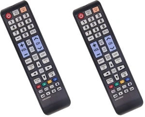 Replacement for Backlit Samsung Remote Control for Smart TV,Compatible Sam Remote Control LCD LED Smart TV Remote,No Setup Required-Fit for Sam Universal Remote (Pack of 2) Replacement for Backlit Samsung Remote Control for Smart TV,Compatible Sam Remote Control LCD LED Smart TV Remote,No Setup Required-Fit for Sam Universal Remote (Pack of 2)