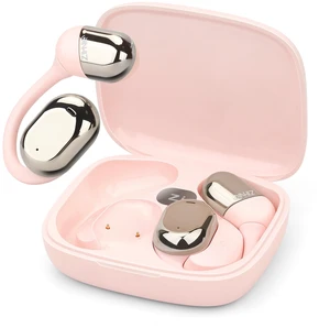 Open-Ear Headphones, All-Day Comfort, 28H Battery with prolonged Wearing, IPX5 Waterproof, Compatible with Different Bluetooth Devices-Pink Open-Ear Headphones, All-Day Comfort, 28H Battery with prolonged Wearing, IPX5 Waterproof, Compatible with Different Bluetooth Devices-Pink