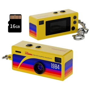 Mini Keychain Digital Camera, 1080P HD Video Recorder, Mirco Thumb Camera, Digicam,Video Recording,Bag Charm for Vlog Kids Adult Students (Yellow) Mini Keychain Digital Camera, 1080P HD Video Recorder, Mirco Thumb Camera, Digicam,Video Recording,Bag Charm for Vlog Kids Adult Students (Yellow)
