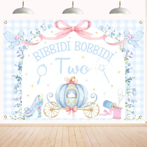 Bibbity Bobbity Two Backdrop - Castle Princess Magical 2nd Bday Decor, Bibbidi Bobbidi Two Banner, Cheers to 2 Years, Pumpkin Cart 2nd Birthday Party Decorations 7x5ft Bibbity Bobbity Two Backdrop - Castle Princess Magical 2nd Bday Decor, Bibbidi Bobbidi Two Banner, Cheers to 2 Years, Pumpkin Cart 2nd Birthday Party Decorations 7x5ft