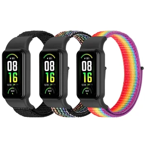 Solo Loop Nylon Bands Compatible with Amazfit Band 7 Straps,Soft Breathable Comfortable Adjustable Colorful Sports Replacement Wristband for Amazfit Band 7 for Men Women Solo Loop Nylon Bands Compatible with Amazfit Band 7 Straps,Soft Breathable Comfortable Adjustable Colorful Sports Replacement Wristband for Amazfit Band 7 for Men Women