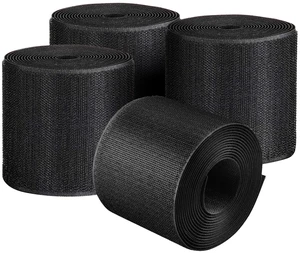 4 Pack 10 ft x 3 Inch Cable Floor Strip Cable Cover Cords Carpet Protector Management Hook and Loop Tape for Wires on Floor Cords and Prevent a Trip Hazard (Black) 4 Pack 10 ft x 3 Inch Cable Floor Strip Cable Cover Cords Carpet Protector Management Hook and Loop Tape for Wires on Floor Cords and Prevent a Trip Hazard (Black)