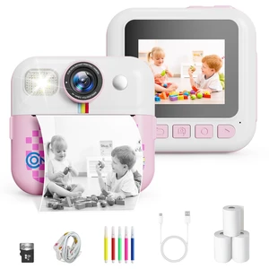 Kids Camera Instant Print, Birthday Gifts for Girls and Boys, Pink 1080P Video 16X Zoom 32GB Storage Age 3 Years Up Portable Travel Toy Kids Camera Instant Print, Birthday Gifts for Girls and Boys, Pink 1080P Video 16X Zoom 32GB Storage Age 3 Years Up Portable Travel Toy