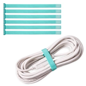 Cinch Straps - 12" (6-Pack) Turquoise Reusable Cable Organizer and Home Office Organizer Cord Wraps for Appliances Cinch Straps - 12" (6-Pack) Turquoise Reusable Cable Organizer and Home Office Organizer Cord Wraps for Appliances