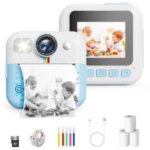 Kids Camera Instant Print, Birthday Gifts for Girls and Boys, Blue 1080P Video, 16X Zoom, 32GB Storage, Age 3 Years Up, Portable Travel Toy Kids Camera Instant Print, Birthday Gifts for Girls and Boys, Blue 1080P Video, 16X Zoom, 32GB Storage, Age 3 Years Up, Portable Travel Toy
