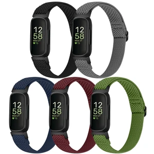 Elastic Nylon Bands Compatible with Fitbit Inspire 3/Inspire 2/Inspire HR/Inspire/Ace 3/Ace 2, Soft Adjustable Stretchy Straps Replacement Wristband for Women Men Elastic Nylon Bands Compatible with Fitbit Inspire 3/Inspire 2/Inspire HR/Inspire/Ace 3/Ace 2, Soft Adjustable Stretchy Straps Replacement Wristband for Women Men