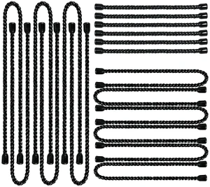 18pcs Silicone Cable Ties, 6-Inch, 12-Inch, 18-Inch Reusable Cable Zip Ties, Bendable Rubber Twist Ties, for Organizing, Bundling and Hooking (Black, 6in+12in+18in (18pcs)) 18pcs Silicone Cable Ties, 6-Inch, 12-Inch, 18-Inch Reusable Cable Zip Ties, Bendable Rubber Twist Ties, for Organizing, Bundling and Hooking (Black, 6in+12in+18in (18pcs))