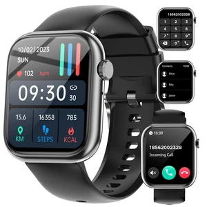 Smart Watches for Men Women with Bluetooth Calls,7 Days Battery,1.83" Fitness Tracker with HR/Sleep/BP Monitor,110+ Sports IP68 Activity Trackers Watch for Android Phones Black Smart Watches for Men Women with Bluetooth Calls,7 Days Battery,1.83" Fitness Tracker with HR/Sleep/BP Monitor,110+ Sports IP68 Activity Trackers Watch for Android Phones Black