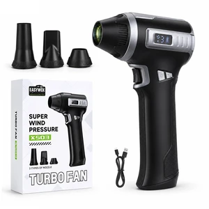 Car Blower for Drying, Cordless Air Duster, 80000 High-Speed RPM Car Dryer Air Blower w/ 3 Speeds LED Light 3 Nozzles, Rechargeable Turbo Fan for Car Dryung, PC Electronics Cleaning & Garage Car Blower for Drying, Cordless Air Duster, 80000 High-Speed RPM Car Dryer Air Blower w/ 3 Speeds LED Light 3 Nozzles, Rechargeable Turbo Fan for Car Dryung, PC Electronics Cleaning & Garage