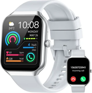 Smart Watch 2026 NEW 1.91" Smartwatch for Men Women(Answer/Make Call),Fitness Watch with 110+ Sport Modes, Reloj Inteligente with Sleep Monitor/Heart Rate,for Android iOS, Silver Smart Watch 2026 NEW 1.91" Smartwatch for Men Women(Answer/Make Call),Fitness Watch with 110+ Sport Modes, Reloj Inteligente with Sleep Monitor/Heart Rate,for Android iOS, Silver