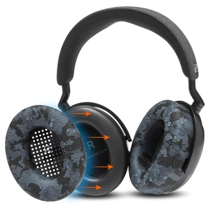 SweatZ Momentum 4 & 5 - Patented Covers for Sennheiser Momentum Wireless Made by Wicked Cushions Made with Premium Silicone, Sweatproof & Easily Washable Black Camo SweatZ Momentum 4 & 5 - Patented Covers for Sennheiser Momentum Wireless Made by Wicked Cushions Made with Premium Silicone, Sweatproof & Easily Washable Black Camo