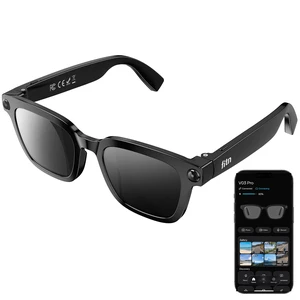 AI Smart Glasses, Video Recording, Real-Time Voice Translator, Open-Ear Audio, Bluetooth & Voice Assistant, Wearable Camera Sunglasses AI Smart Glasses, Video Recording, Real-Time Voice Translator, Open-Ear Audio, Bluetooth & Voice Assistant, Wearable Camera Sunglasses