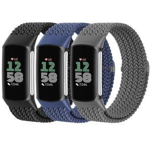 Braided Solo Loop Bands Compatible with Fitbit Charge 6/Charge 5, 3 Pack Adjustable Stretchy Wristbands Soft Woven Nylon Replacement for Fitbit Charge 5/Charge 6 Tracker Smart Watch for Women Men Braided Solo Loop Bands Compatible with Fitbit Charge 6/Charge 5, 3 Pack Adjustable Stretchy Wristbands Soft Woven Nylon Replacement for Fitbit Charge 5/Charge 6 Tracker Smart Watch for Women Men