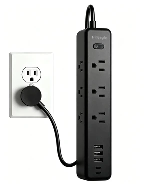 Power Strip Desktop Extension Cord with Multiple Outlets USB C Charge Ports High Surge Protection, 6FT Long Cord - Mountable 3 Side Design 9 AC Outlets,5 USB (2 USB C) Ports - Office, Dorm Essentials Power Strip Desktop Extension Cord with Multiple Outlets USB C Charge Ports High Surge Protection, 6FT Long Cord - Mountable 3 Side Design 9 AC Outlets,5 USB (2 USB C) Ports - Office, Dorm Essentials