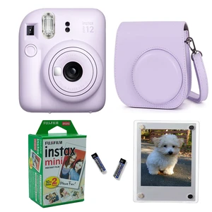 Instax Mini 12 Instant Camera + Pro Design Protective Case & Magnetic Lucite Frames, 20 Sheets (Lilac Purple) Instax Mini 12 Instant Camera + Pro Design Protective Case & Magnetic Lucite Frames, 20 Sheets (Lilac Purple)