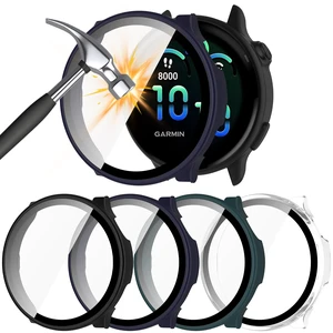 Case Compatible with Garmin vivoactive 6 with Screen Protector, 4-Pack Hard PC Cover HD Tempered Glass Case Anti-scratch Full Protection Shell for Garmin vivoactive 6 (Black+Blue+Green+Clear) Case Compatible with Garmin vivoactive 6 with Screen Protector, 4-Pack Hard PC Cover HD Tempered Glass Case Anti-scratch Full Protection Shell for Garmin vivoactive 6 (Black+Blue+Green+Clear)
