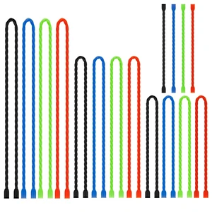 16 PCS Silicone Twist Ties Reusable Cable Ties Steel-Core Straps for Organizing Bundling and Holding All Purpose Bendable Cord Tie for Indoor Outdoor 6 12 18 24 Inch (4 Colors) 16 PCS Silicone Twist Ties Reusable Cable Ties Steel-Core Straps for Organizing Bundling and Holding All Purpose Bendable Cord Tie for Indoor Outdoor 6 12 18 24 Inch (4 Colors)