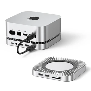 Mac mini M6, M5 Pro, M4 Dock & Stand with 8T NVMe SSD Enclosure, 2 USB A 10Gbps,10G USB C Data Port, 5G USB A*2, USB-C Charge, SD/TF, Audio Mac mini M6, M5 Pro, M4 Dock & Stand with 8T NVMe SSD Enclosure, 2 USB A 10Gbps,10G USB C Data Port, 5G USB A*2, USB-C Charge, SD/TF, Audio