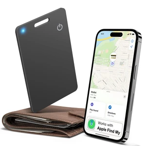 Wallet Tracker Card, Rechargeable, Works with Apple Find My 1.6mm thin, Qi rechargeable, 5-month battery, IP68 waterproof, Left-Behind Alerts, iPhone & iPad compatible Wallet Tracker Card, Rechargeable, Works with Apple Find My 1.6mm thin, Qi rechargeable, 5-month battery, IP68 waterproof, Left-Behind Alerts, iPhone & iPad compatible