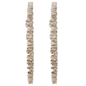 2 Pack 6 ft White Fabric Cord Covers for Chandelier Chains, Hook and Loop Light Neutral Appearance; 5.12 in Coverage Width; Cut-to-fit Fabric; Soft Gathered Texture for Bright Rustic Boho Interiors 2 Pack 6 ft White Fabric Cord Covers for Chandelier Chains, Hook and Loop Light Neutral Appearance; 5.12 in Coverage Width; Cut-to-fit Fabric; Soft Gathered Texture for Bright Rustic Boho Interiors