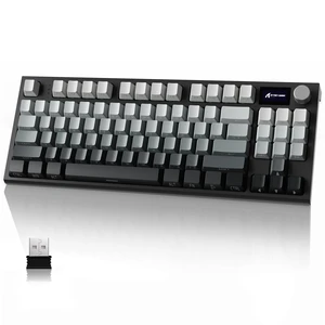 K86 RGB 75% Wireless Gasket Mechanical Keyboard,3-Mode Bluetooth5.0/2.4G/USB-C Hot Swappable Gaming Keyboard Side Print Keycaps,4000 mAH Battery Knob&Display,Linear Switches-Moonlight K86 RGB 75% Wireless Gasket Mechanical Keyboard,3-Mode Bluetooth5.0/2.4G/USB-C Hot Swappable Gaming Keyboard Side Print Keycaps,4000 mAH Battery Knob&Display,Linear Switches-Moonlight