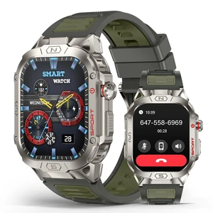 Smart Watch for Men with LED Flashlight, 2.02" HD Display Rugged Outdoor Sport Smartwatch with Compass/Altimeter/Barometer, Waterproof Fitness Tracker, Heart Rate Sleep Monitor for iOS Android Smart Watch for Men with LED Flashlight, 2.02" HD Display Rugged Outdoor Sport Smartwatch with Compass/Altimeter/Barometer, Waterproof Fitness Tracker, Heart Rate Sleep Monitor for iOS Android