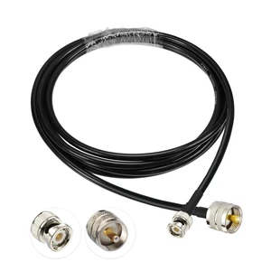 PL259 to BNC RG58 Coaxial Cable 6ft BNC Male to UHF Male Jumper pl259 to bnc adapter for RF Applications Wireless LAN Devices Ham Radio Scanner Antennas Receivers PL259 to BNC RG58 Coaxial Cable 6ft BNC Male to UHF Male Jumper pl259 to bnc adapter for RF Applications Wireless LAN Devices Ham Radio Scanner Antennas Receivers