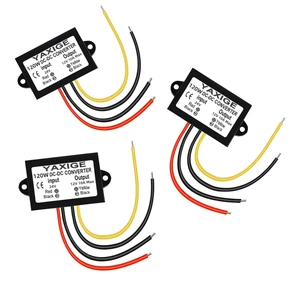 3PCS 24V to 12V 10A 120W Step-Down Converter Regulator Waterproof Step-Down Power Supply Reducer Regulator Voltage Module (16V-32V to 12V, 10A) 3PCS 24V to 12V 10A 120W Step-Down Converter Regulator Waterproof Step-Down Power Supply Reducer Regulator Voltage Module (16V-32V to 12V, 10A)