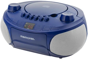 AM/FM Top Loading Cassette CD Player Portable Stereo with Programmable Memory Auxiliary Input, Auto-Stop Deck and LED Display (Blue) AM/FM Top Loading Cassette CD Player Portable Stereo with Programmable Memory Auxiliary Input, Auto-Stop Deck and LED Display (Blue)