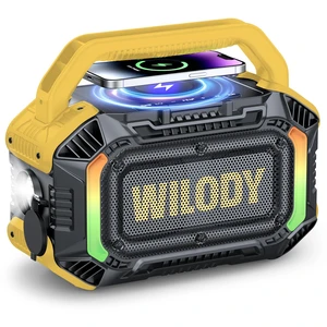 Speakers Bluetooth Wireless, 100W Loud Outdoor Speaker With Bass, IPX7 Waterproof Floatable, 20H Playtime, Wireless Charge, TWS, RGB Light, Portable Speaker for Work, Garage, Outdoor (L-Yellow) Speakers Bluetooth Wireless, 100W Loud Outdoor Speaker With Bass, IPX7 Waterproof Floatable, 20H Playtime, Wireless Charge, TWS, RGB Light, Portable Speaker for Work, Garage, Outdoor (L-Yellow)