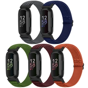 Compatible with Fitbit Inspire 3/Inpsire 2/Inspire/Inpsire HR/Ace 2/Ace 3 Watch Bands, Elastic Adjustable Replacement Wristband Women Men Stretchy Soft Sport Nylon Loop Straps Compatible with Fitbit Inspire 3/Inpsire 2/Inspire/Inpsire HR/Ace 2/Ace 3 Watch Bands, Elastic Adjustable Replacement Wristband Women Men Stretchy Soft Sport Nylon Loop Straps