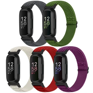 Compatible with Fitbit Inspire 3/Inpsire 2/Inspire/Inpsire HR/Ace 2/Ace 3 Watch Bands, Elastic Adjustable Replacement Wristband Women Men Stretchy Soft Sport Nylon Loop Straps Compatible with Fitbit Inspire 3/Inpsire 2/Inspire/Inpsire HR/Ace 2/Ace 3 Watch Bands, Elastic Adjustable Replacement Wristband Women Men Stretchy Soft Sport Nylon Loop Straps