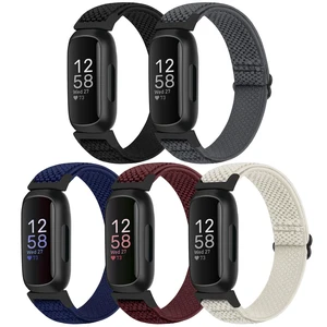 Compatible with Fitbit Inspire 3/Inpsire 2/Inspire/Inpsire HR/Ace 2/Ace 3 Watch Bands, Elastic Adjustable Replacement Wristband Women Men Stretchy Soft Sport Nylon Loop Straps Compatible with Fitbit Inspire 3/Inpsire 2/Inspire/Inpsire HR/Ace 2/Ace 3 Watch Bands, Elastic Adjustable Replacement Wristband Women Men Stretchy Soft Sport Nylon Loop Straps