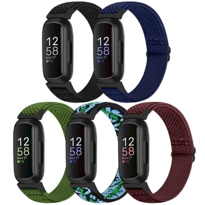 Compatible with Fitbit Inspire 3/Inpsire 2/Inspire/Inpsire HR/Ace 2/Ace 3 Watch Bands, Elastic Adjustable Replacement Wristband Women Men Stretchy Soft Sport Nylon Loop Straps Compatible with Fitbit Inspire 3/Inpsire 2/Inspire/Inpsire HR/Ace 2/Ace 3 Watch Bands, Elastic Adjustable Replacement Wristband Women Men Stretchy Soft Sport Nylon Loop Straps