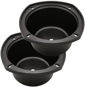4in Black Plastic Speaker Baffle, Pack of 2 DIY Mount Plate for 4 Inch Car Speakers & Home Bookshelf Audio, Hard Plastic Speaker Installation Replacement Baffle 4in Black Plastic Speaker Baffle, Pack of 2 DIY Mount Plate for 4 Inch Car Speakers & Home Bookshelf Audio, Hard Plastic Speaker Installation Replacement Baffle