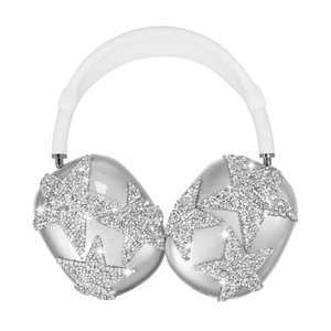Bling Case Cover for Apple AirPods Max/Max 2 (Stars,Clear) Silicone Clear Case,Glittering Rhinestones Stars Earcup Cover,Cute Sparkling Accessories Protector for AirPods Max for Women Bling Case Cover for Apple AirPods Max/Max 2 (Stars,Clear) Silicone Clear Case,Glittering Rhinestones Stars Earcup Cover,Cute Sparkling Accessories Protector for AirPods Max for Women