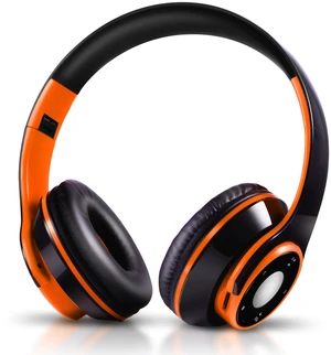 Bluetooth Headphones Over Ear, Wireless Headphones with 5 EQ Modes, 20 Hours Playtime Foldable HiFi Stereo Headset with Microphone, FM/TF for Cellphone/PC/Work/Travel/Kids/Adults/Gift (Orange) Bluetooth Headphones Over Ear, Wireless Headphones with 5 EQ Modes, 20 Hours Playtime Foldable HiFi Stereo Headset with Microphone, FM/TF for Cellphone/PC/Work/Travel/Kids/Adults/Gift (Orange)