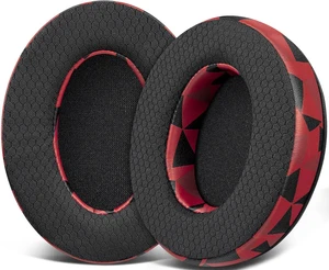 Mesh Earpads for HyperX Cloud (2/3/3S/1/Pro) - Red Storm Also for Cloud (Flight/Flight2/Stinger/Stinger2/Stinger 2 Core/Core), CloudX (Stinger/Flight) Headset Mesh Earpads for HyperX Cloud (2/3/3S/1/Pro) - Red Storm Also for Cloud (Flight/Flight2/Stinger/Stinger2/Stinger 2 Core/Core), CloudX (Stinger/Flight) Headset