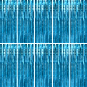 Aquamarine Foil Fringe Curtain 10 Pack 3 x 8 Ft Dorm Move in Aquamarine metallic tinsel adds cool ocean toned shimmer while adhesive backs simplify setup on walls doorways and arches Aquamarine Foil Fringe Curtain 10 Pack 3 x 8 Ft Dorm Move in Aquamarine metallic tinsel adds cool ocean toned shimmer while adhesive backs simplify setup on walls doorways and arches