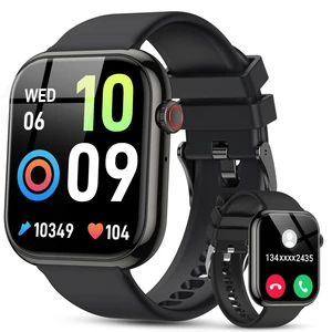 Smart Watch for Men Women Fitness: Bluetooth Call 1.85" HD Touchscreen Smartwatch IP68 Waterproof 130+ Sport Modes Running Tracker Heart Rate Sleep Monitor Pedometer Music Control for Android iPhone Smart Watch for Men Women Fitness: Bluetooth Call 1.85" HD Touchscreen Smartwatch IP68 Waterproof 130+ Sport Modes Running Tracker Heart Rate Sleep Monitor Pedometer Music Control for Android iPhone